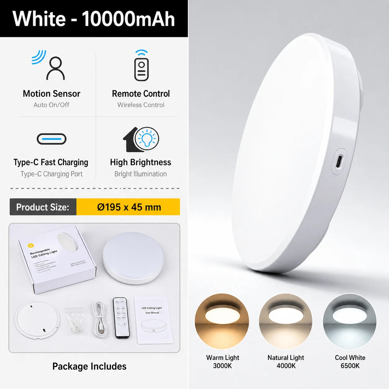 LUMIN™ | Luz LED Magnética Recargable