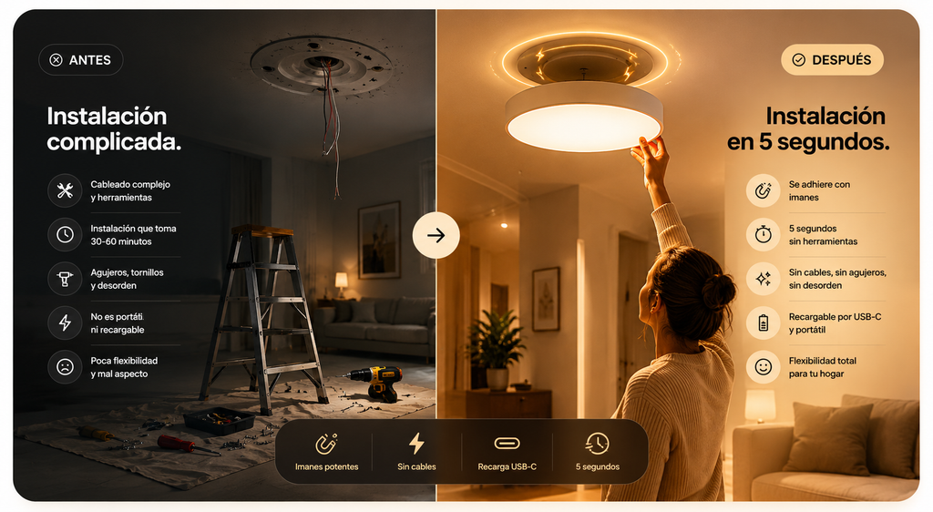 LUMIN™ | Luz LED Magnética Recargable